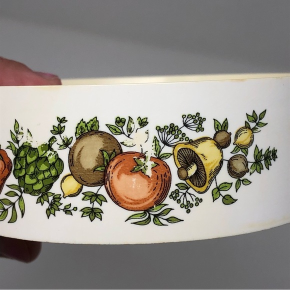 Vintage Pyrex Spice of Life Canister lid see n store glass plastic 0926 - Picture 2 of 10